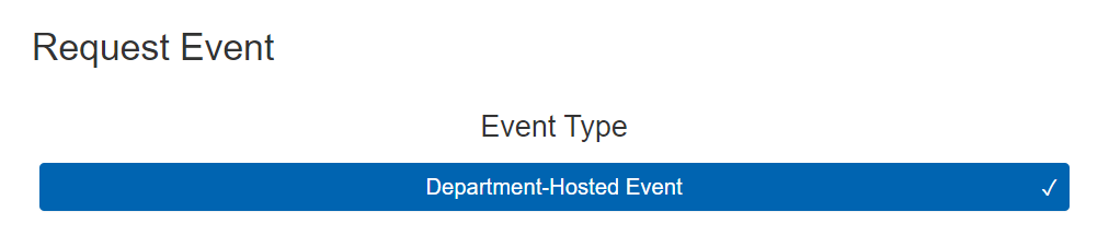 Select the Event Type for your event.