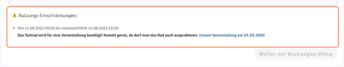 Dann unbedingt die relevante Rad-Seite neu laden um die Einschränkung zu überprüfen!