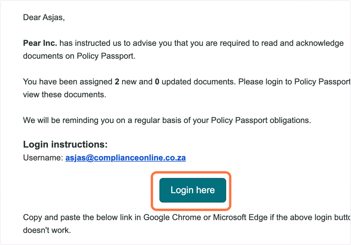 Access Policy Passport