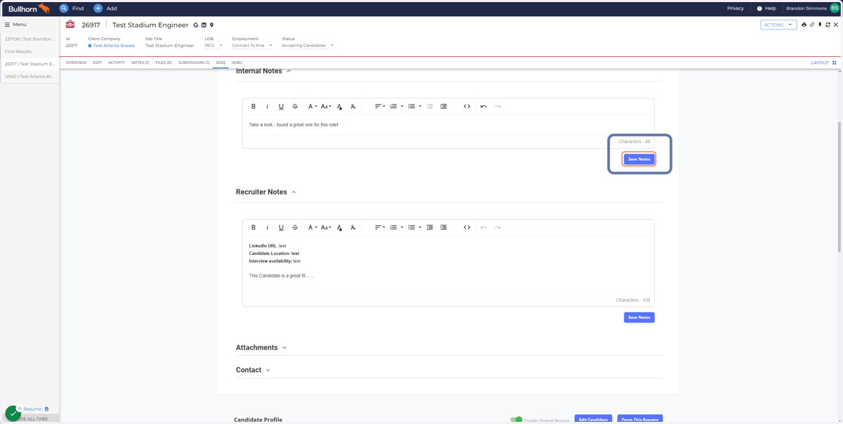 SAVE Internal Notes