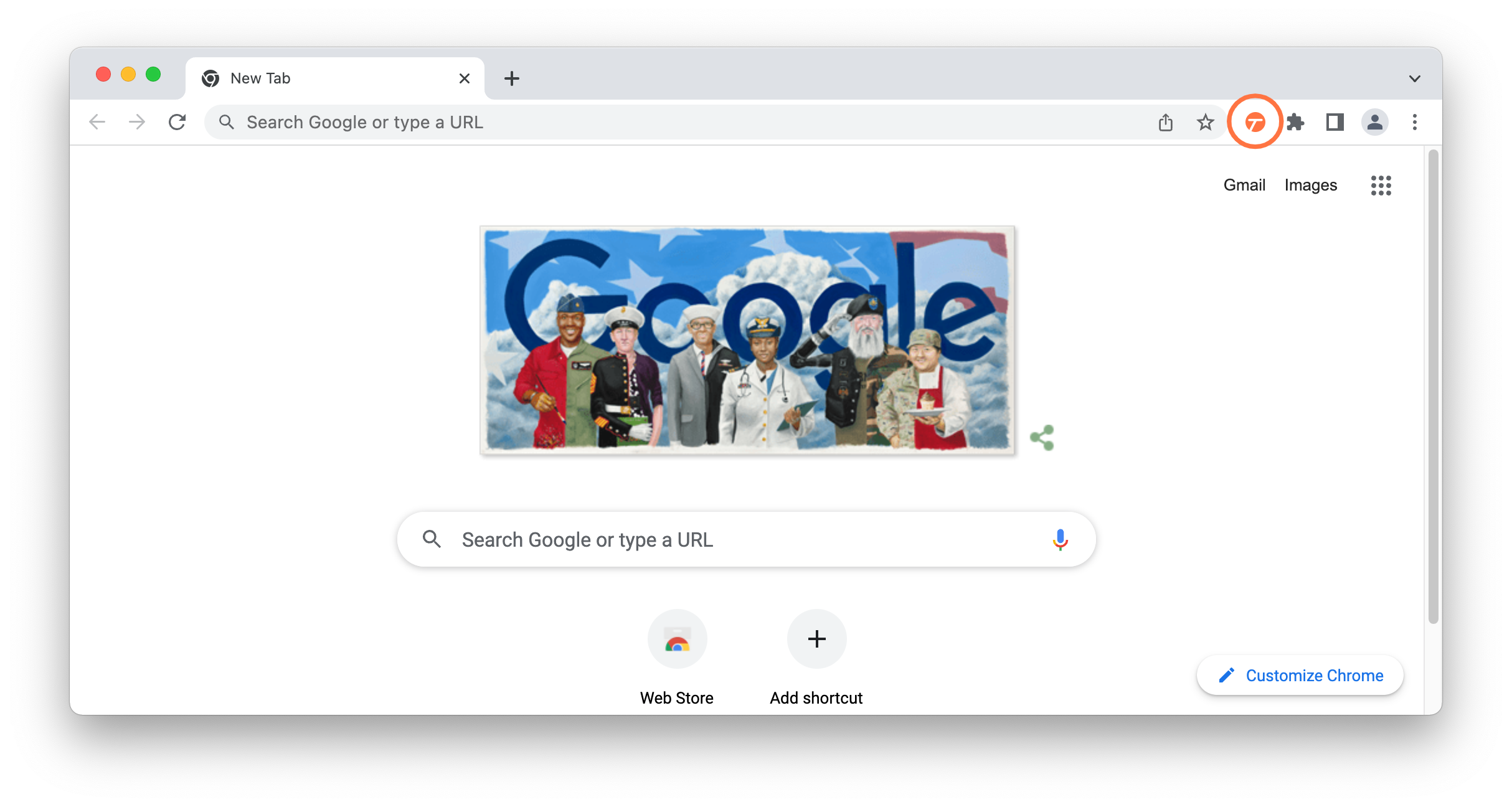 You should now see the Tango icon pinned to your toolbar