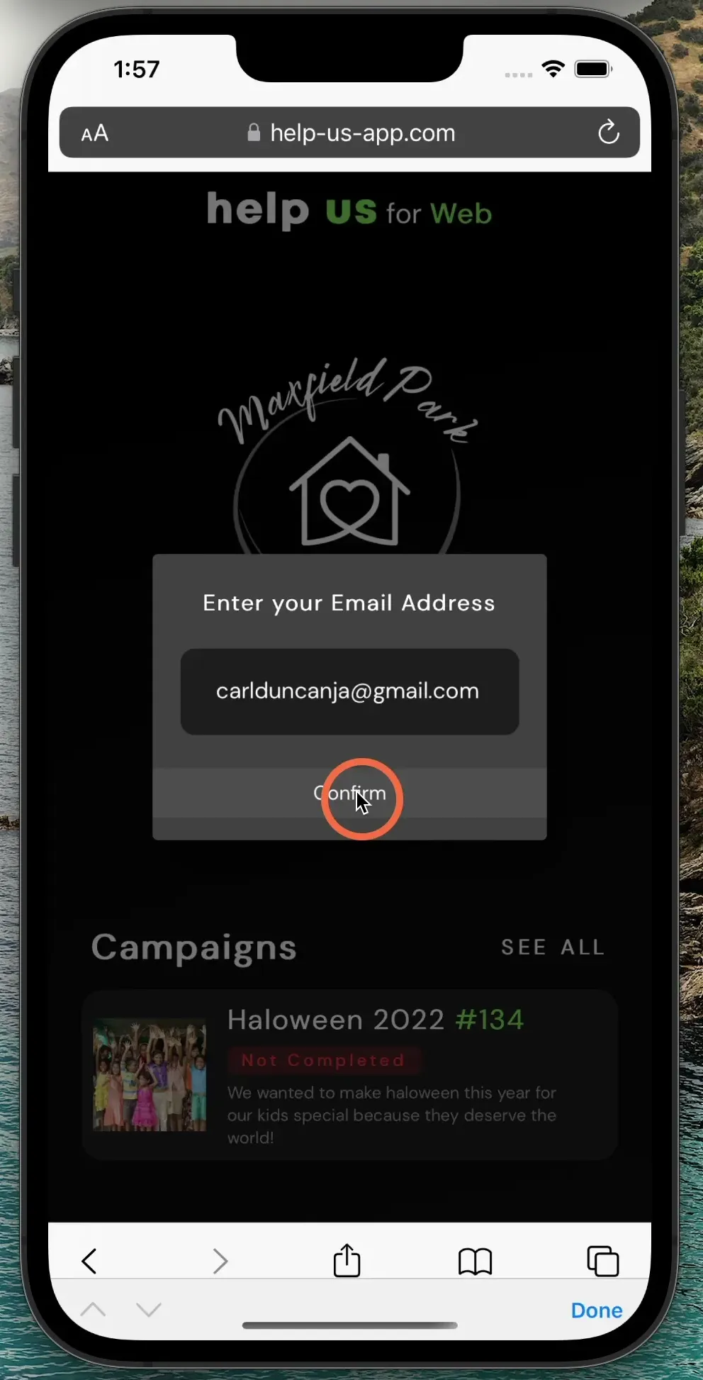 Confirm your email address (this is only used for attribution)