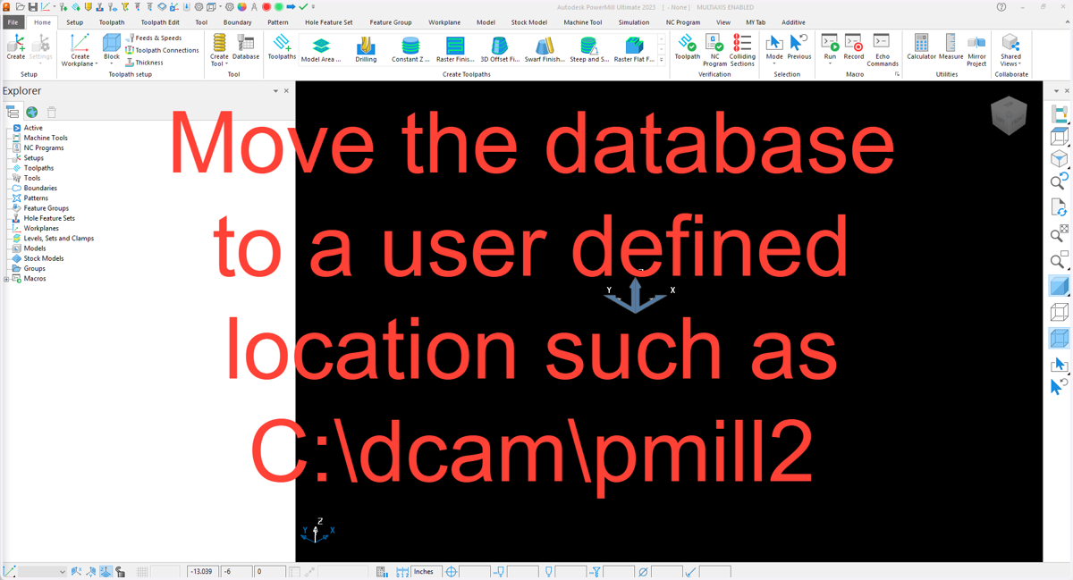 Save the database to the computer