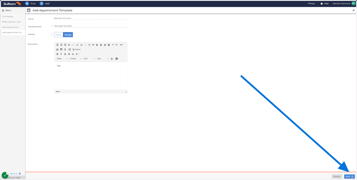 Click "SAVE"