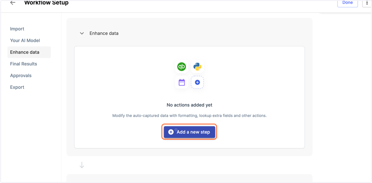 Click on Add a new step