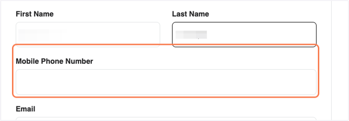 Enter Member Information
