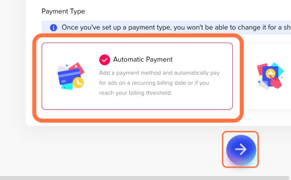Click on Automatic Billling