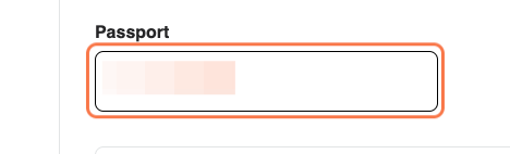 Enter Passport Number