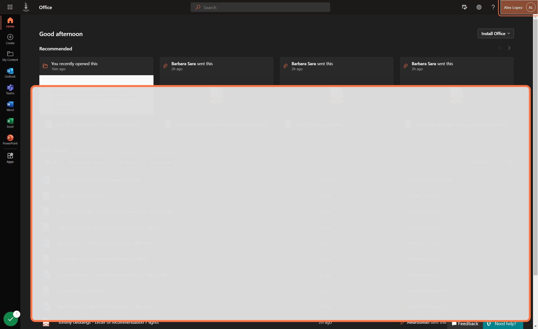 Click on Account manager for your user