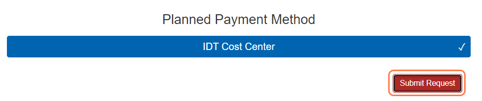 Select how you want to pay for the event.