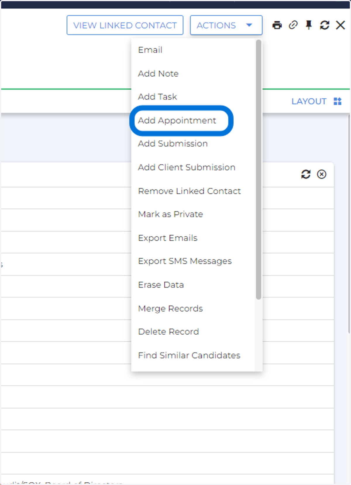 Click "ADD APPOINTMENT"