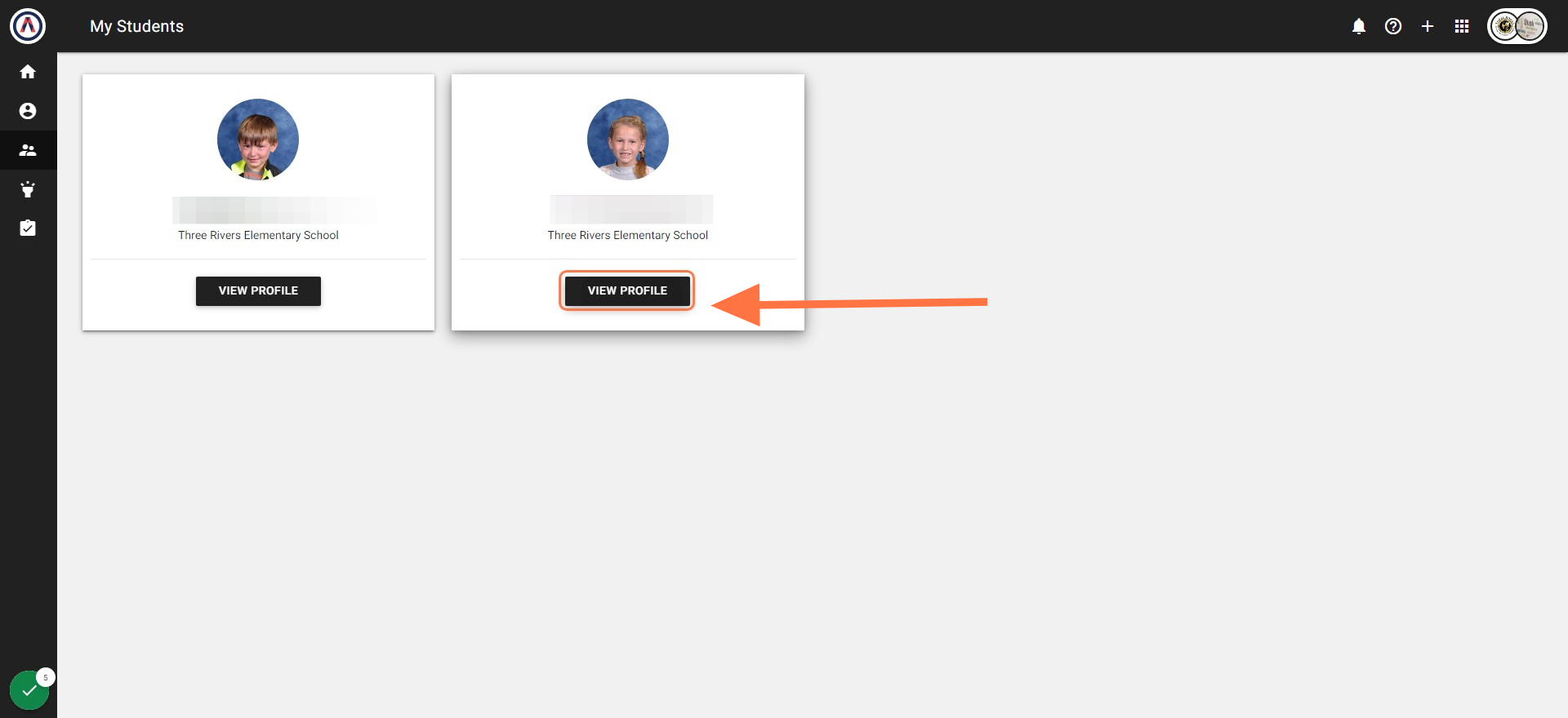 Click on VIEW PROFILE