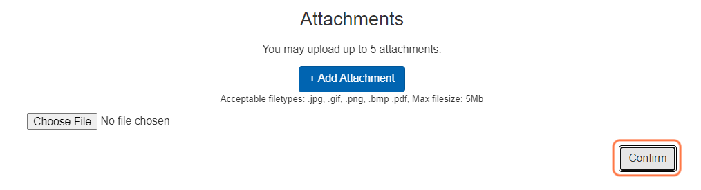 Upload any attachments you feel the Parking Event Coordinator should be aware of.