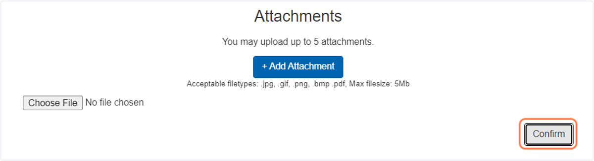 Upload any attachments you feel the Parking Event Coordinator should be aware of.