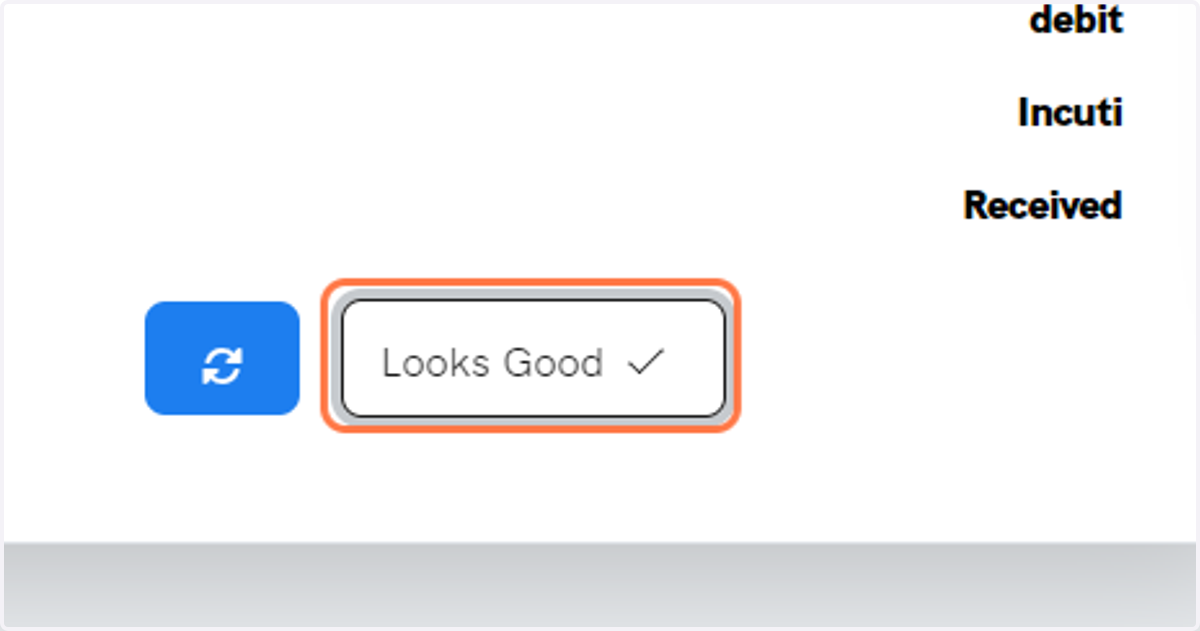 Click on Looks Good to move to the next step