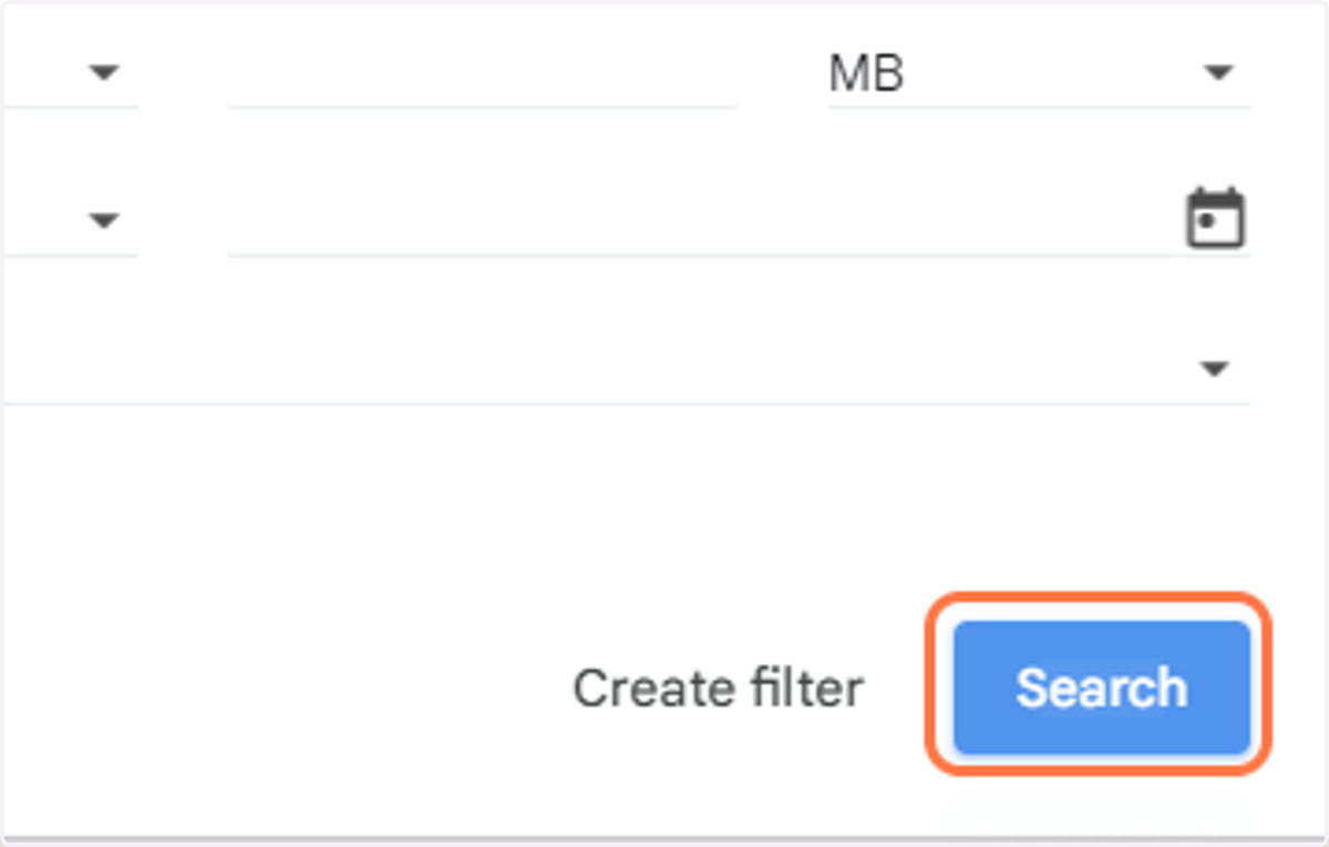 Once done with filtering, click on "Search"