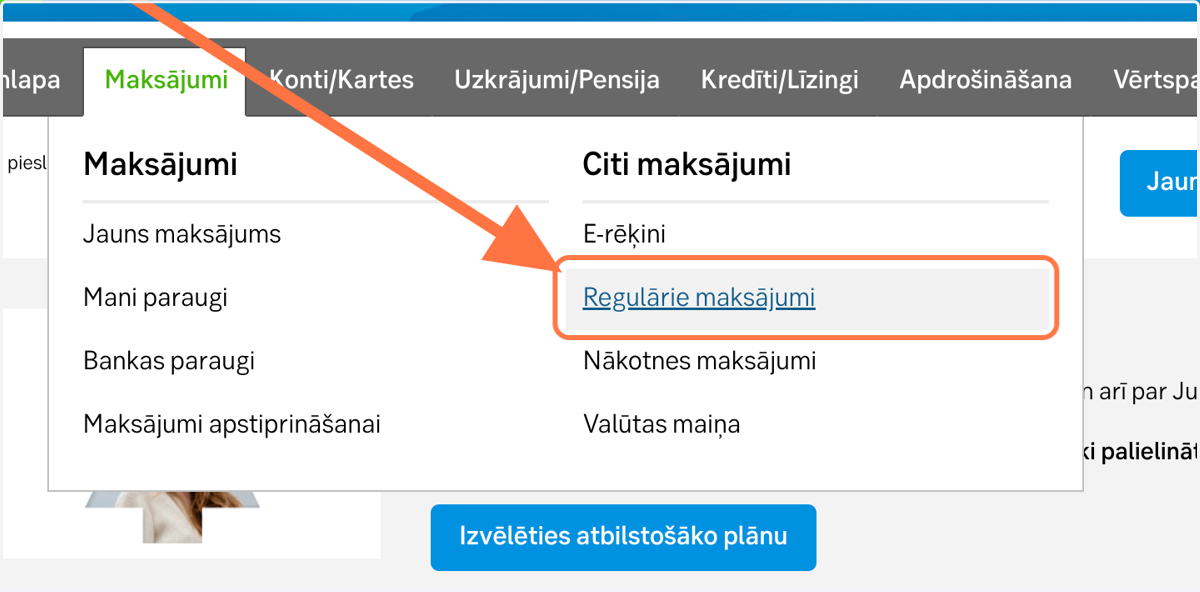 Nospied Regulārie maksājumi