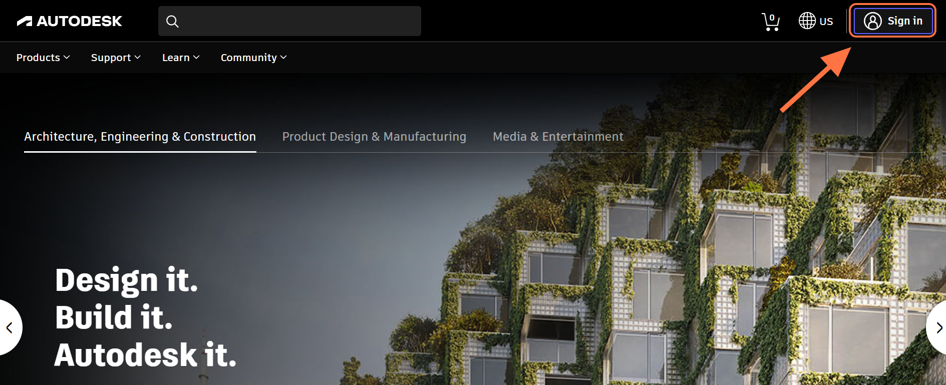 Click on Sign in