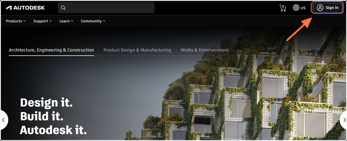 Click on Sign in