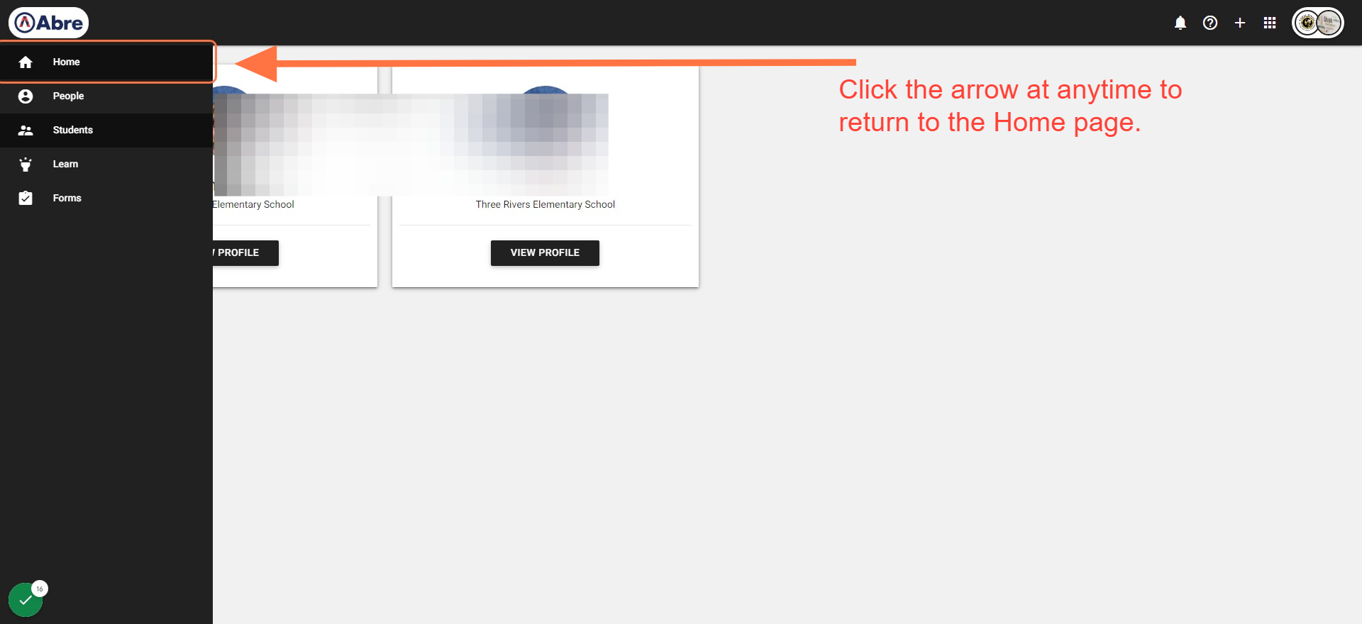 Click on home…