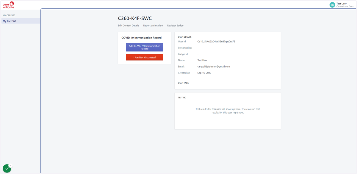 Congratulations! You have successfully registered your account!
