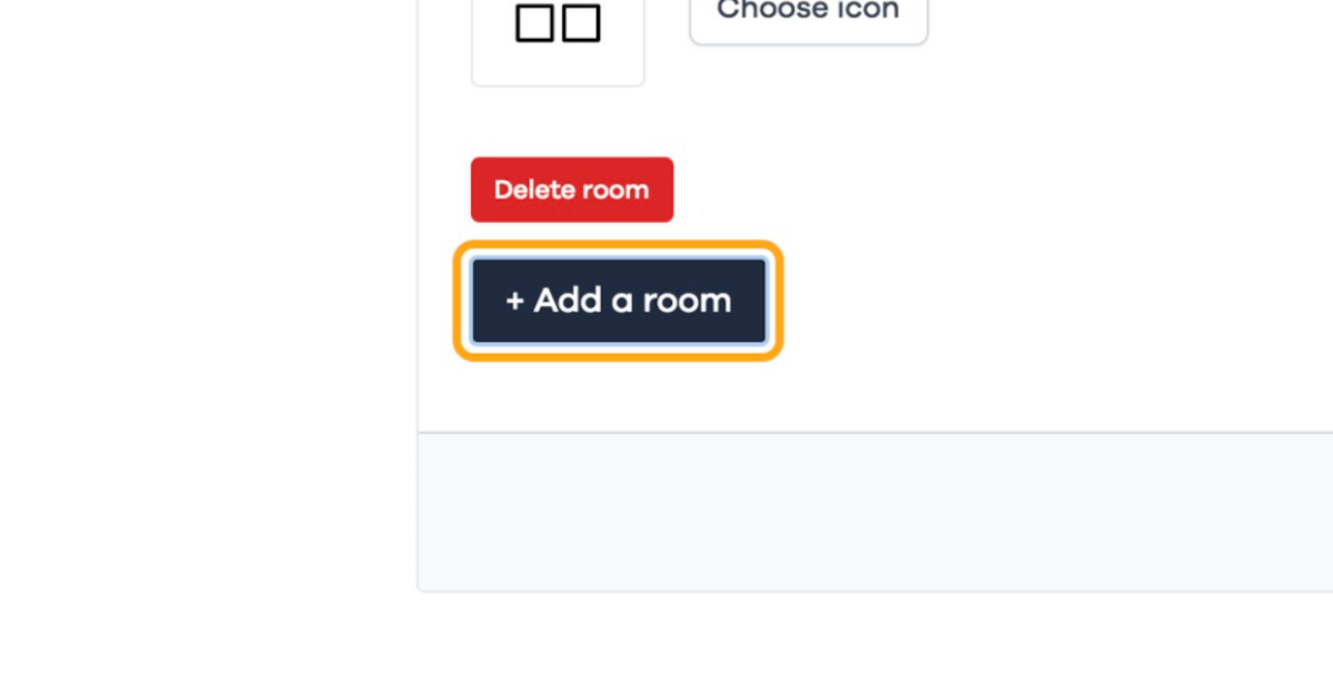 Click on + Add a room