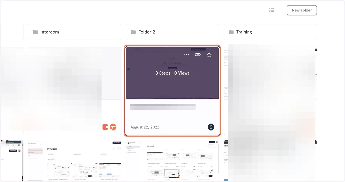 Select the Workflow you want to share