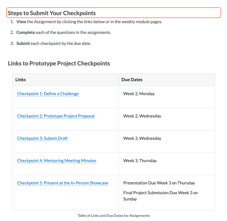 Assignment instructions using the "TILT" framework for assignment transparency