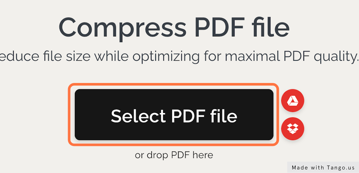 Click on Select PDF File.