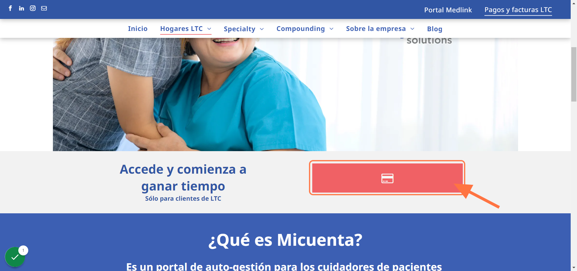 Click en Accede a tu cuenta