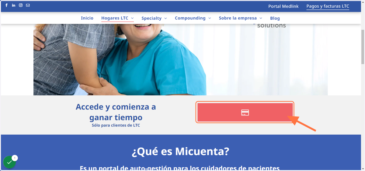 Click en Accede a tu cuenta