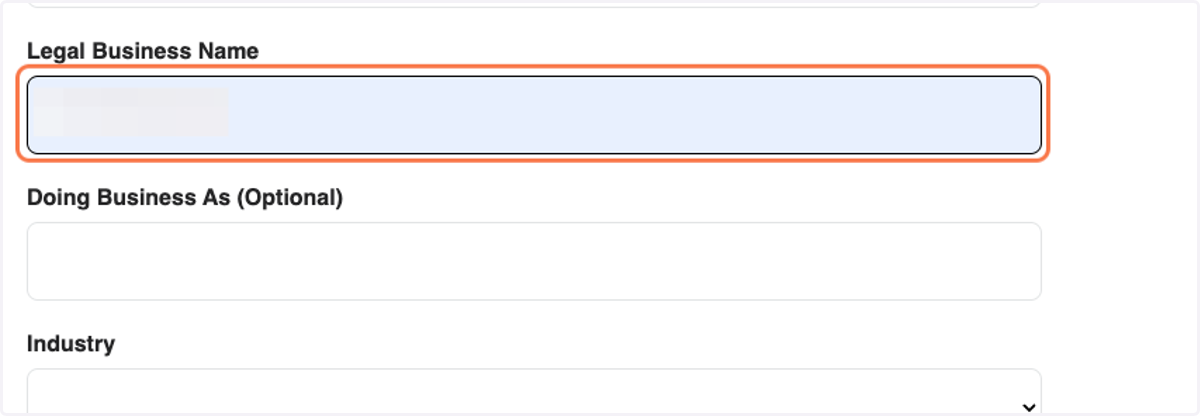 Type in Company name