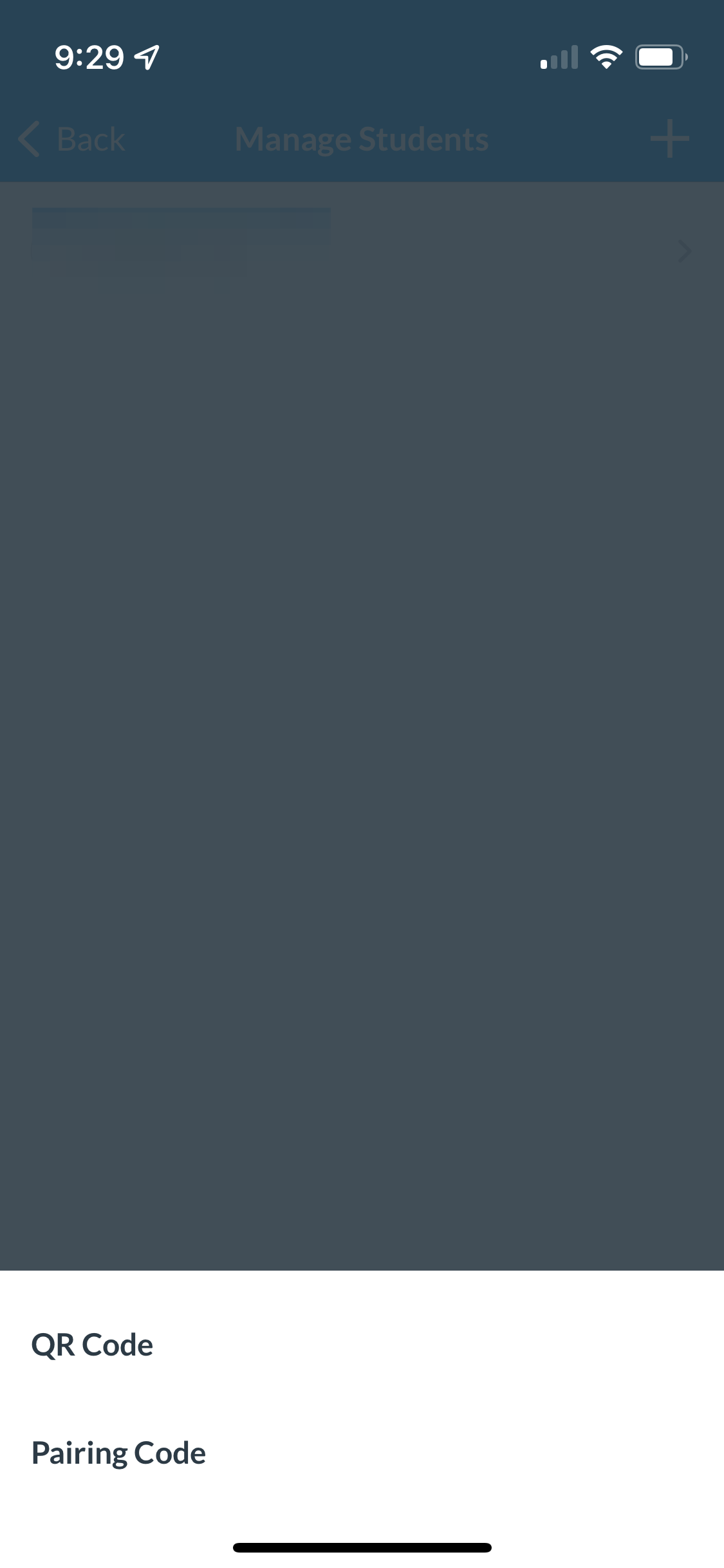 Click Pairing Code at the Bottom