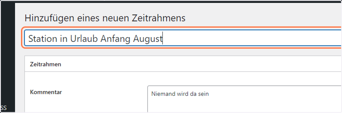 Einen aussagekräftigen Titel geben