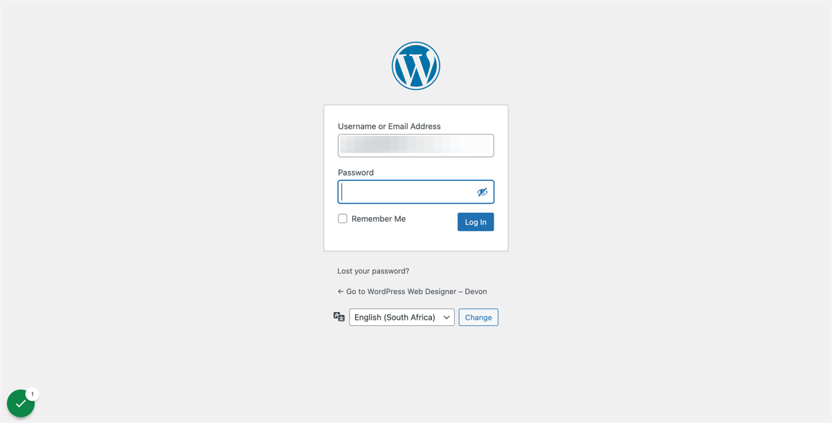Oops, you've forgotten your password