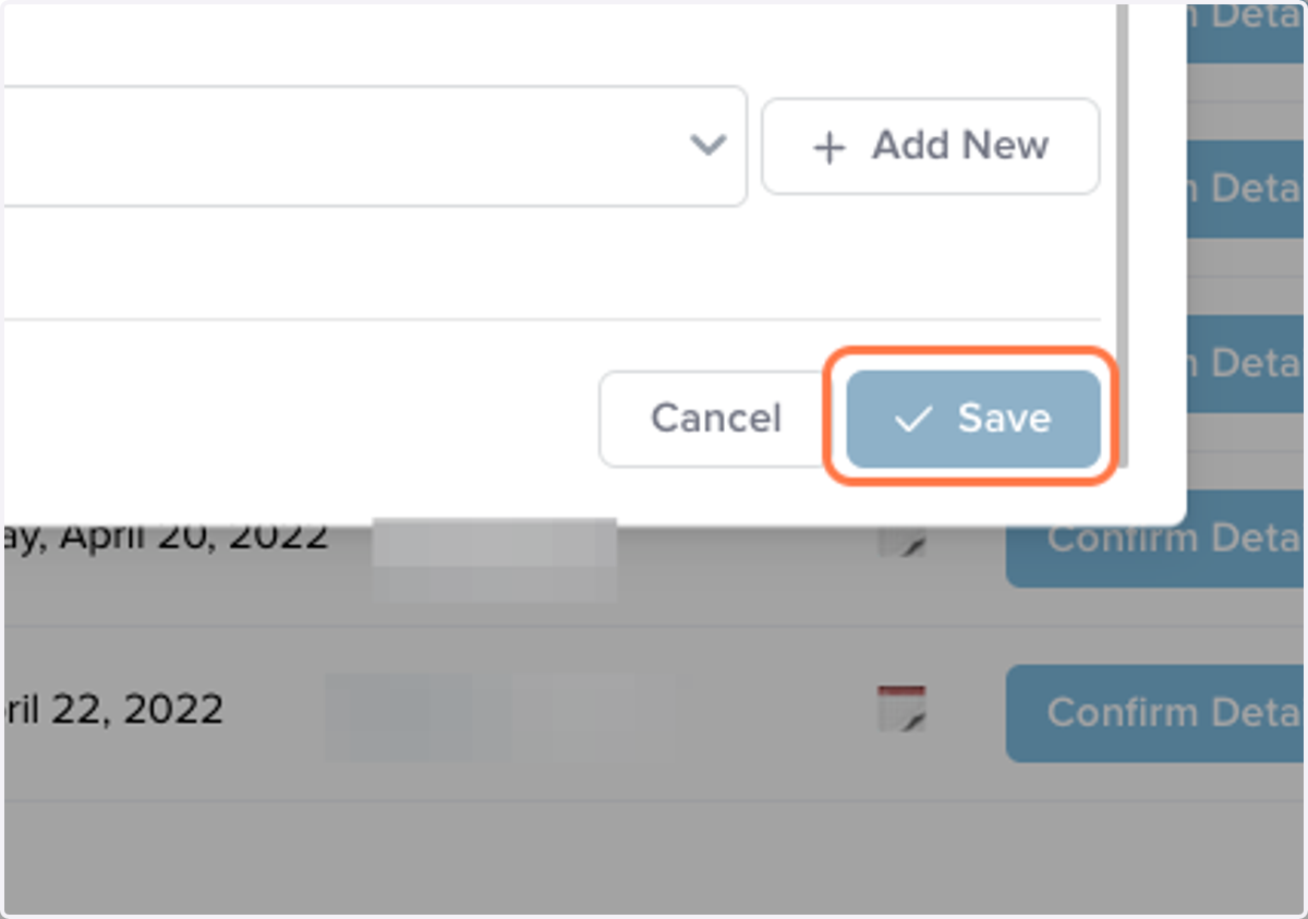 Click on Save