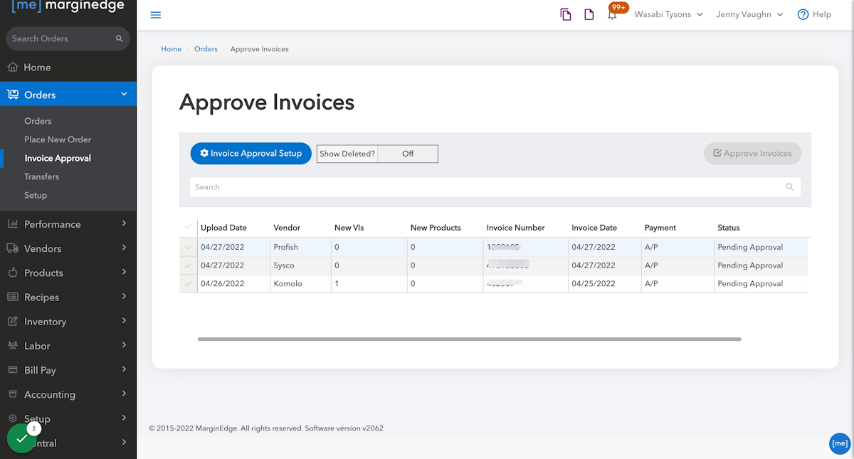Re-design of the incoming invoice approval at METRONOM