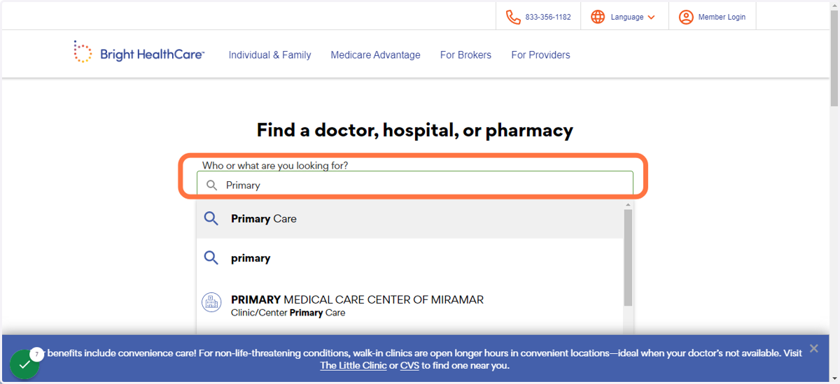 Search by specialty or name | Busque por especialidad o nombre del médico.