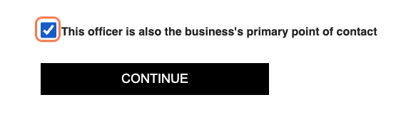 Check "Primary Point of Contact", if this is not the case then share the information indicated.