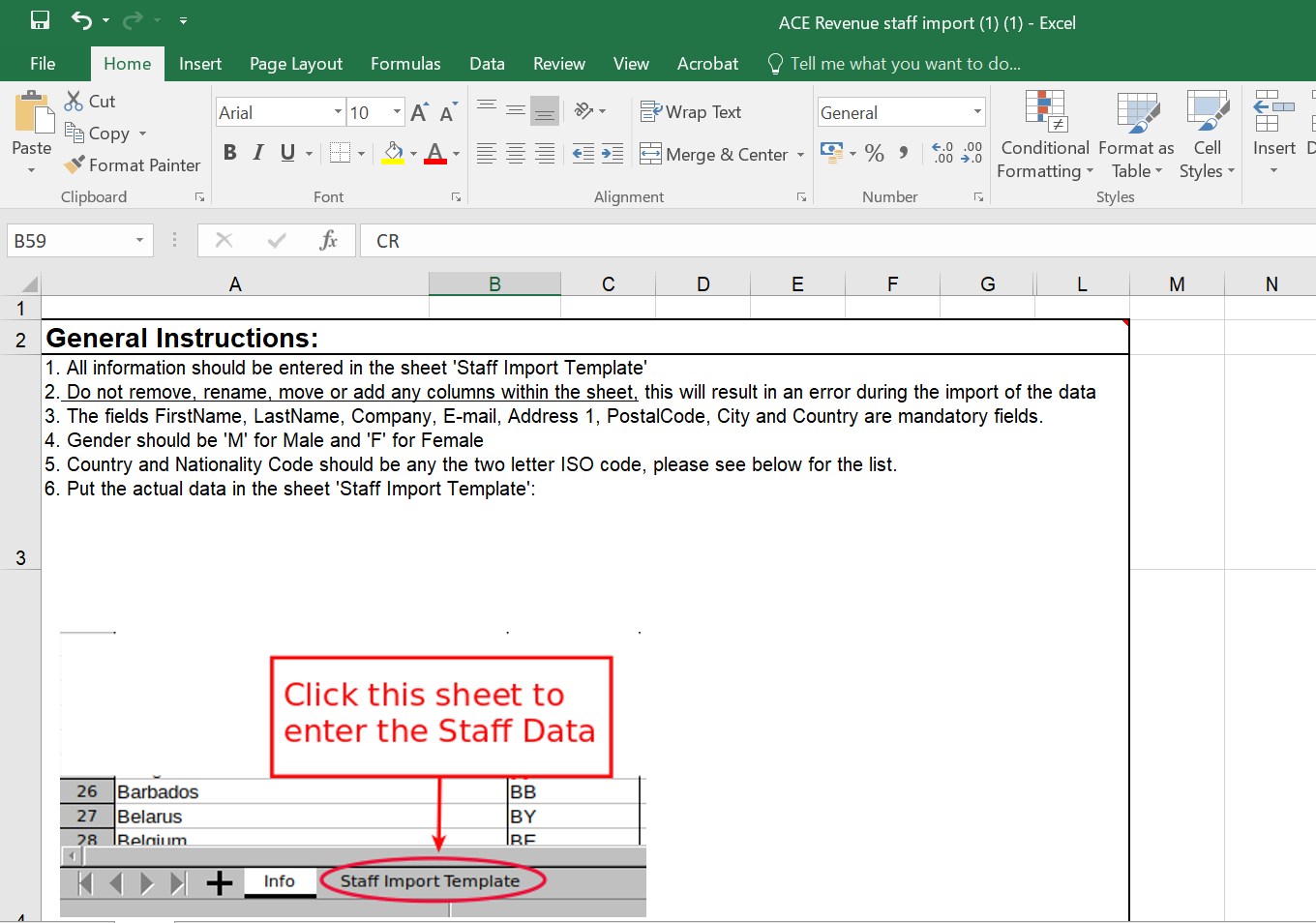 Follow the instructions in the Excel Document