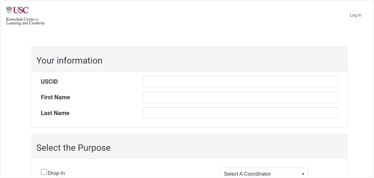 After accessing the QR code, fill out your information, click on your visit reason under Select the Purpose, and submit the form