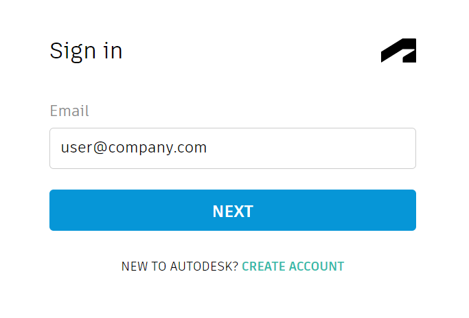Sign into your Autodesk account