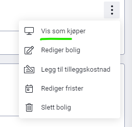 og velg "Vis som kjøper"