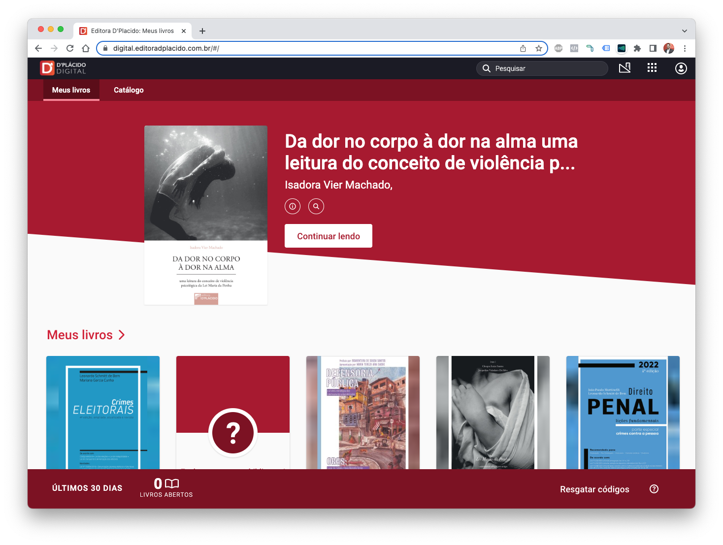 Pronto! Você já pode usar a D'Plácido Digital!