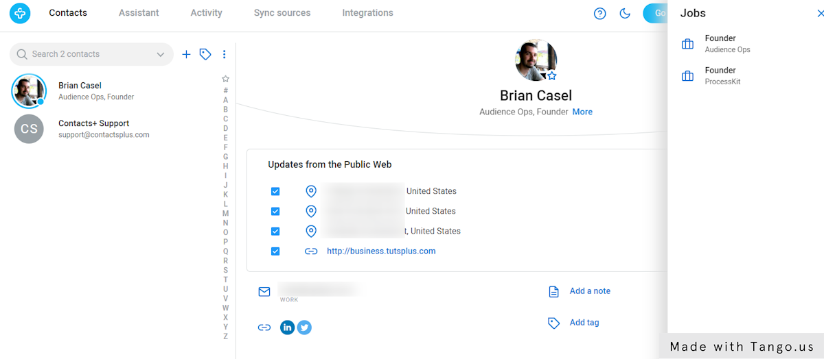 Contacts will be added to address book with more data points