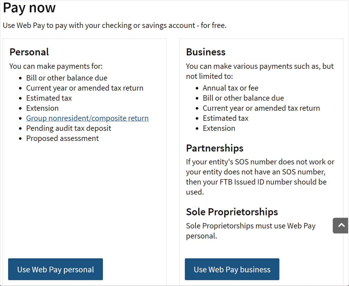 Choose "WebPay personal"