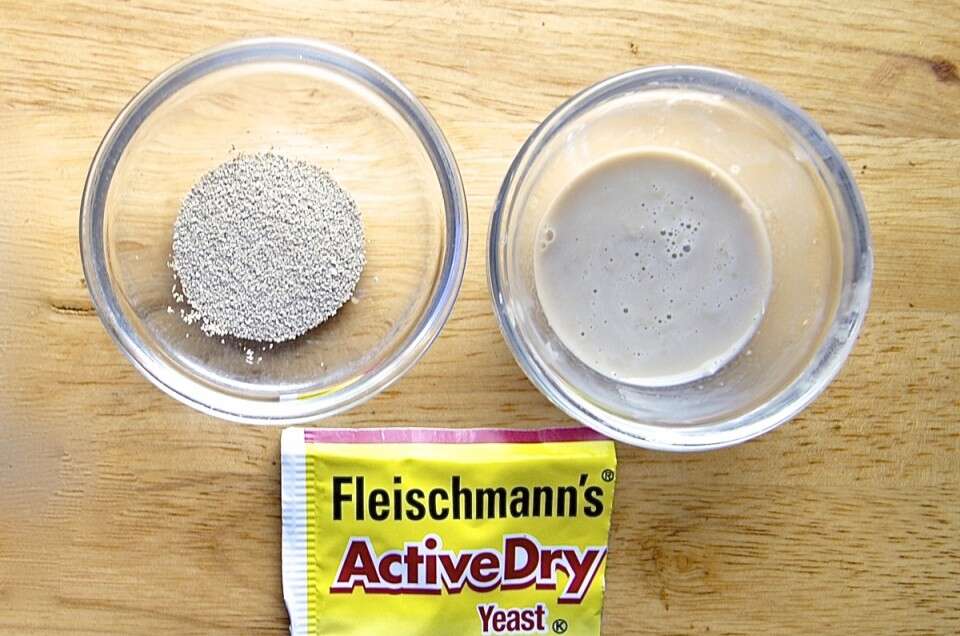 Prepare the yeast mixture 🥣