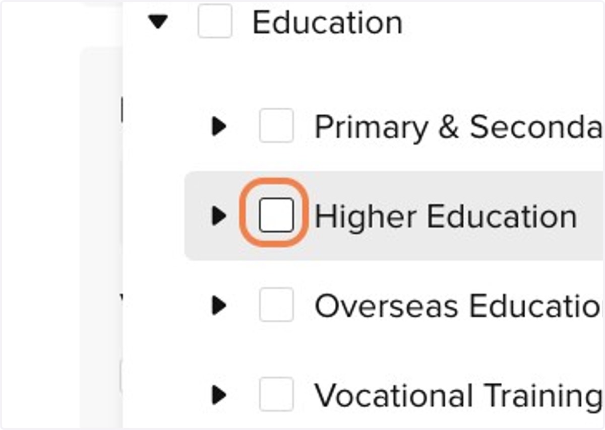 Click on checkbox