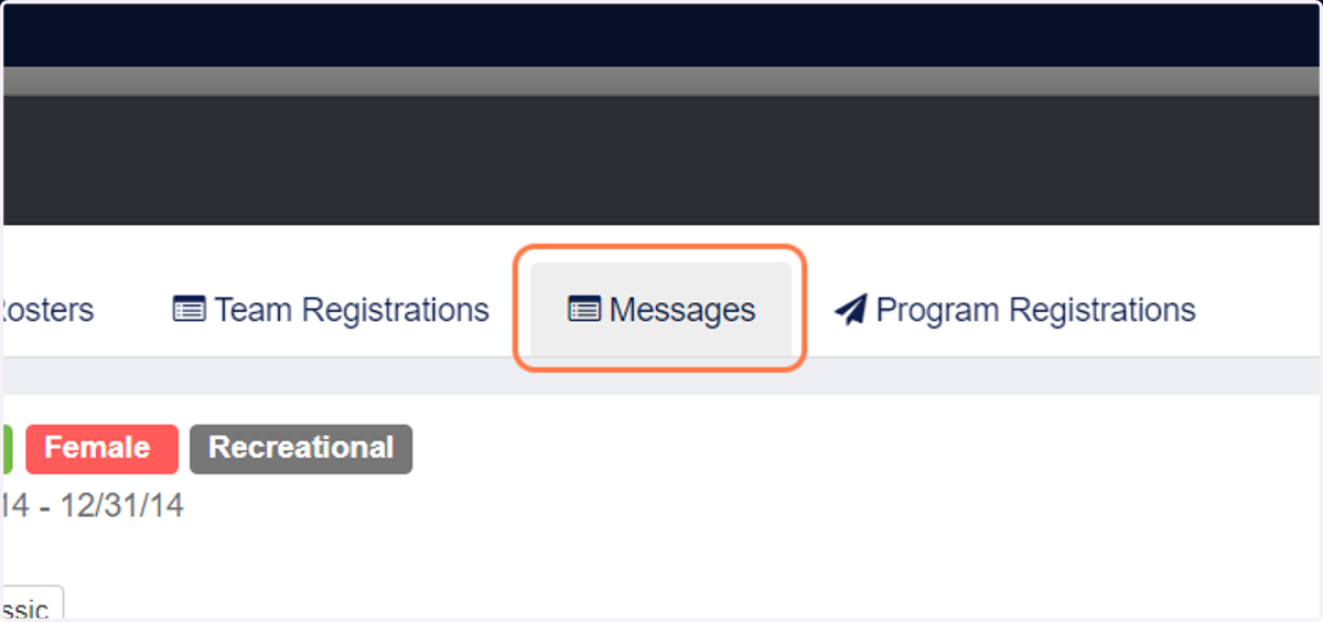 Click on Messages