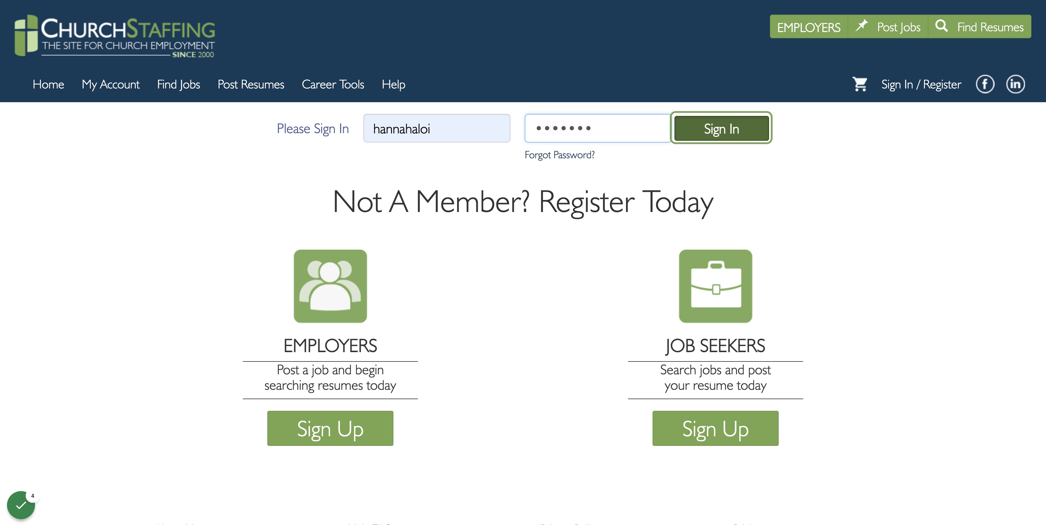 Sign In to Your Account